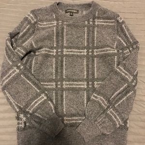 Banana Republic grey plaid sweater